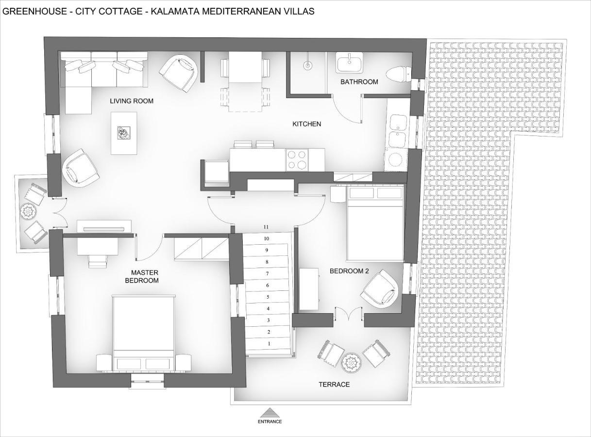 Greenhouse - Kalamata Mediterranean Villas Exterior photo